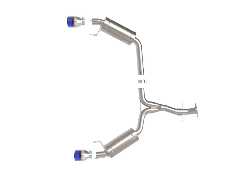 aFe POWER Takeda 06-13 Lexus IS250/IS350 SS Axle-Back Exhaust w/ Blue Flame Tips 49-36055-L