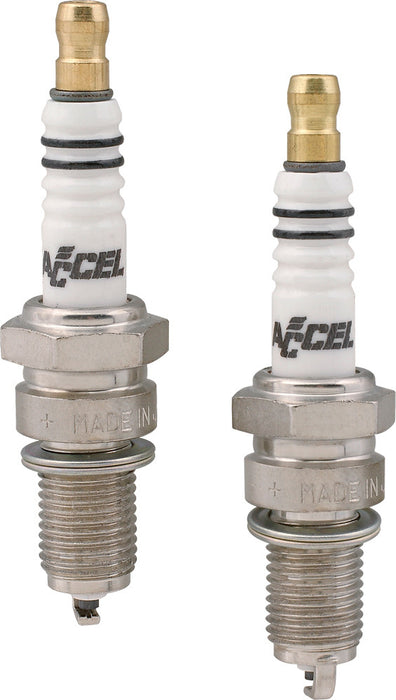 ACCEL 2418 Spark Plugs - U-Groove - Twin Cam - .040 in. Gap - 2 Pack