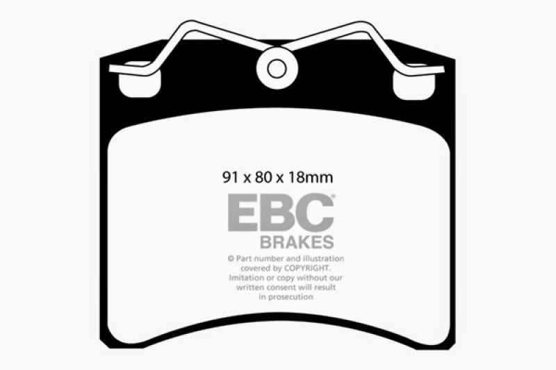 EBC 96-98 Volkswagen Eurovan 2.5L (w/Vented Rotors) Ultimax2 Front Brake Pads UD703