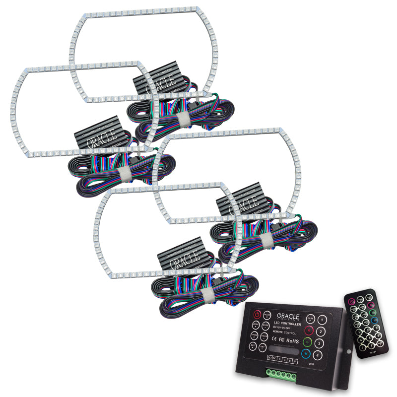 Oracle Chevy Silverado 07-13 Halo Kit Square Style ColorSHIFT w/ 2.0 Controller SEE WARRANTY 2358-333