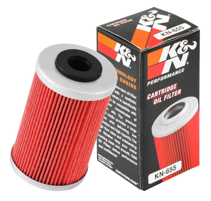 K&N Motorcycle Oil Filter: High Performance, Premium, Designed To Be Used With