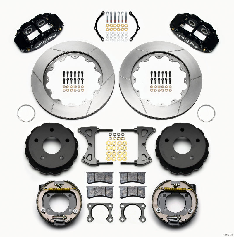 Wilwood Narrow Superlite 4R Rear P-Brk Kit 14.00in Big Ford 2.00in Off Bronco 5 x 5.50 140-13731