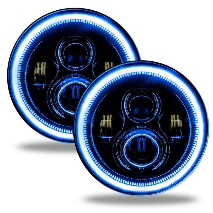 Oracle compatible with Jeep Wrangler JL/Gladiator JT 7in. High Powered LED Headlights (Pair) Blue 5769J-002