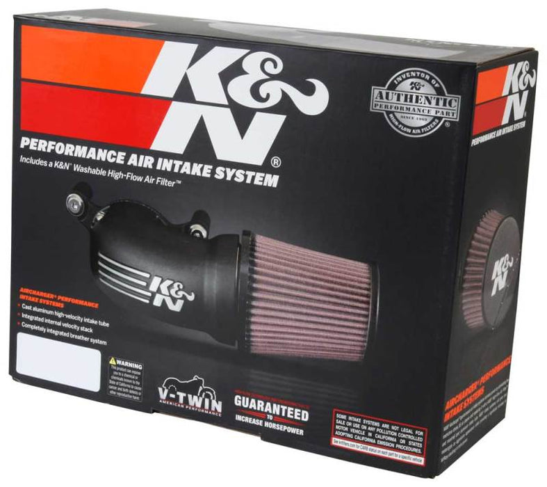 K&N 17-18 Harley Davidson Touring Models Performance Air Intake System Silver 57-1139S