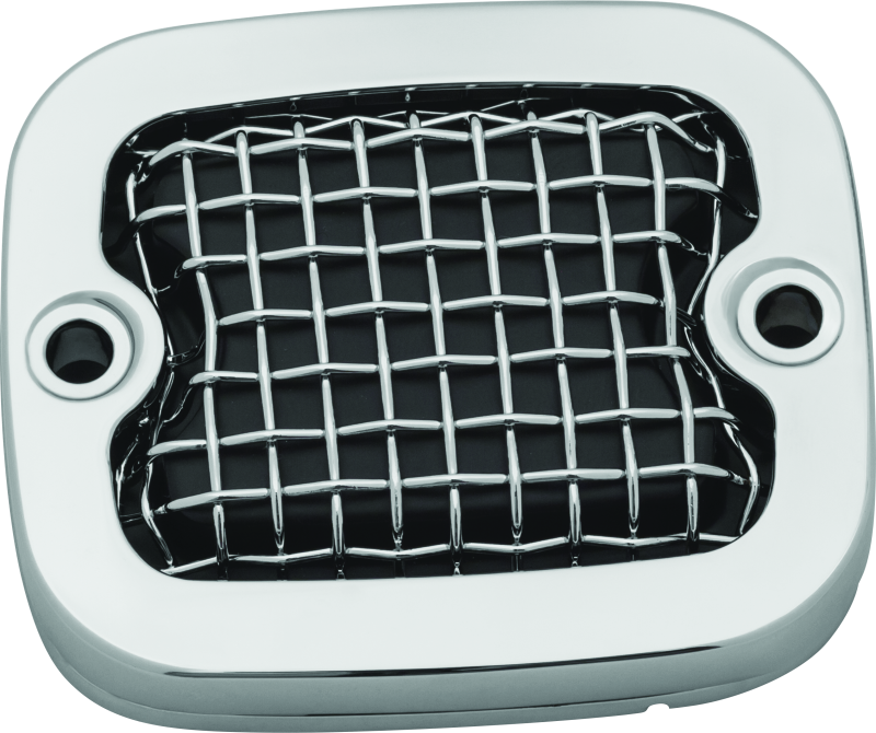 Kuryakyn Motorcycle Accent Accessory: Mesh Brake Master Cylinder Cover For 2005-18 Harley-Davidson Motorcycles, Chrome 6534