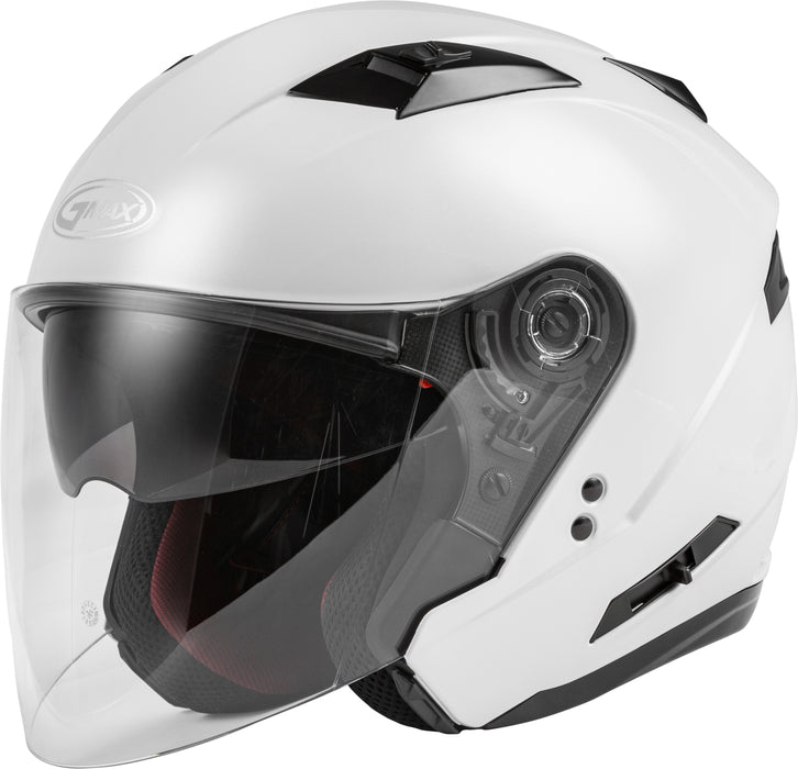 Gmax Of-77 Solid Color Helmet W/Quick Release Buckle 3Xl Pearl White O1770089