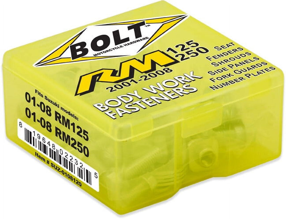 BOLT Full Body Plastics Fastener Kit for Suzuki RM 125 250 2001-08