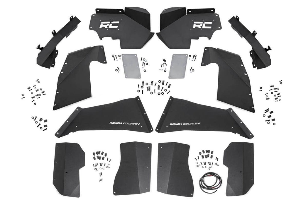 Rough Country Inner Fenders Fr & Rr Vertex compatible with Jeep Wrangler Jk (2007-2018) 10511V