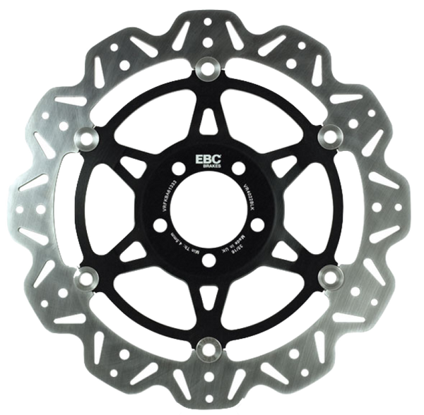 EBC 04-06 Yamaha FZ6 FZ 600 Front Left/Right Vee Floating Black Rotor VR2082BLK