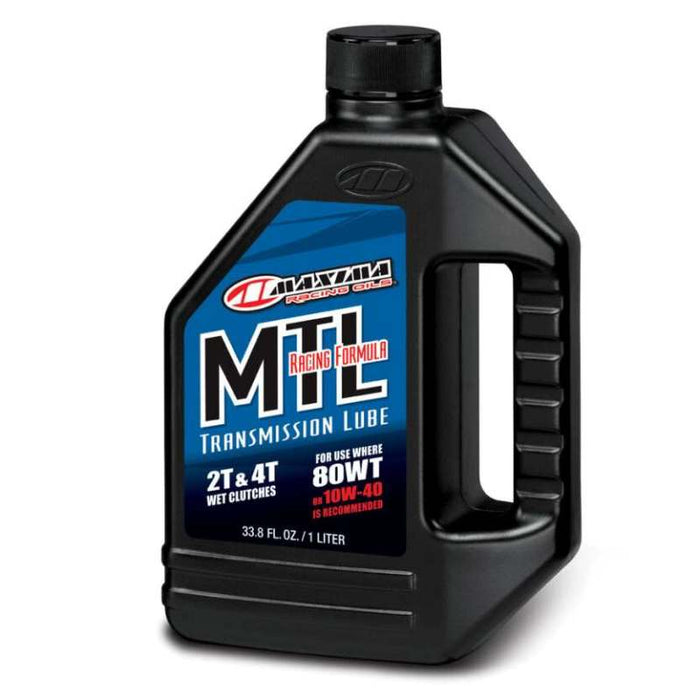 Maxima Mtl-R 80Wt Motorcycle Transmission/Clutch Fluid 1 Liter Bottle 41901