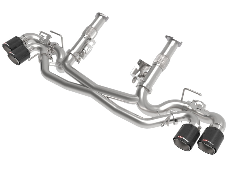 AFe MACH Force-Xp 304 Stainless Steel Cat-Back Exhaust Carbon 2020 Chevrolet Corvette C8 49-34124NM-C