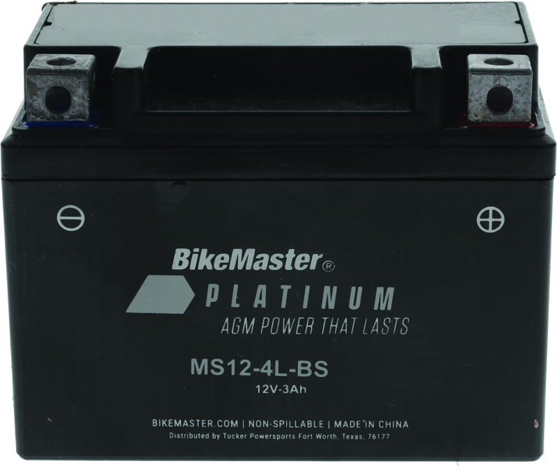 BikeMaster AGM Battery MS12-4L-BS 780731