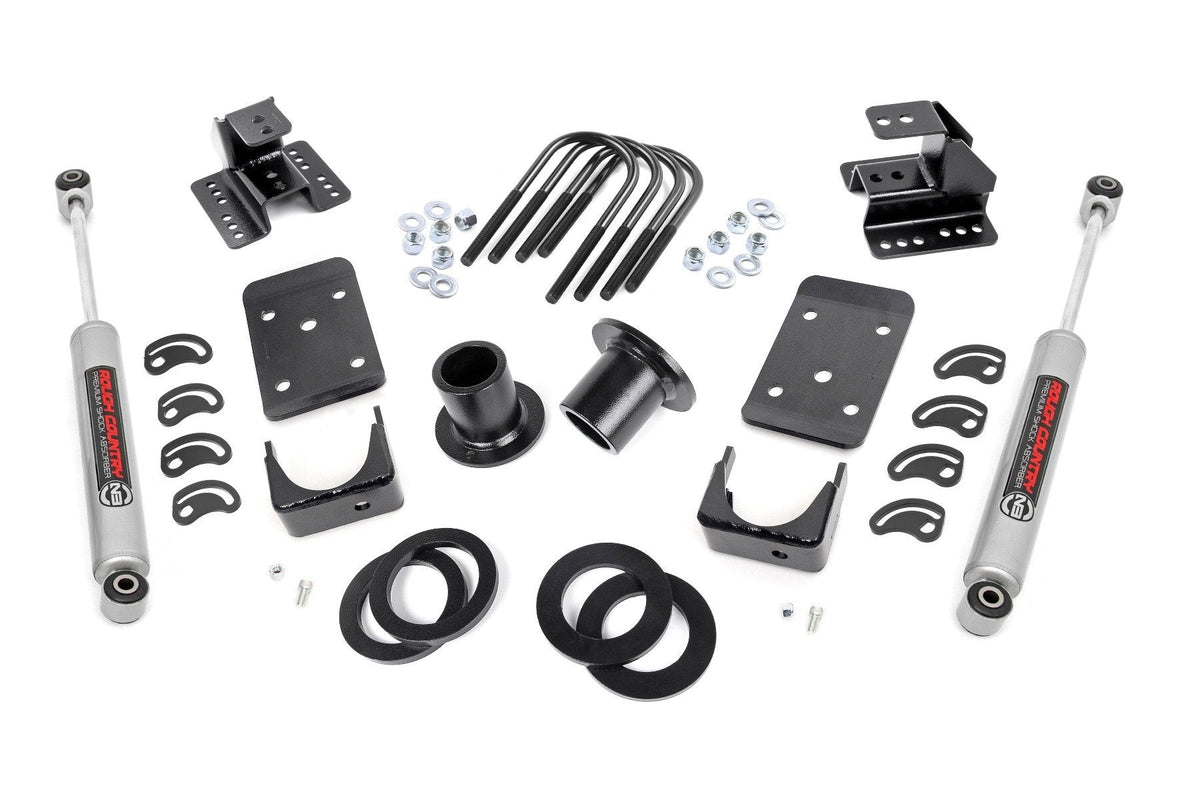 Rough Country Lowering Kit Spr Drop 1-2"Fr 4"Rr Fits Chevy/GMC 1500 (07-13) 728.20