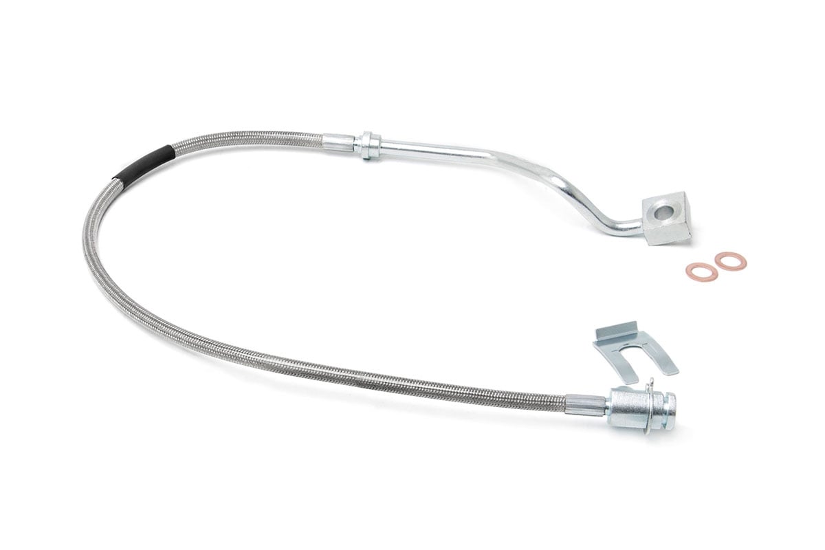 Rough Country Brake Line Stainless Rear 4-8 Inch Lift Fits Ford F-250/F-350 Super Duty (99-04) 89713