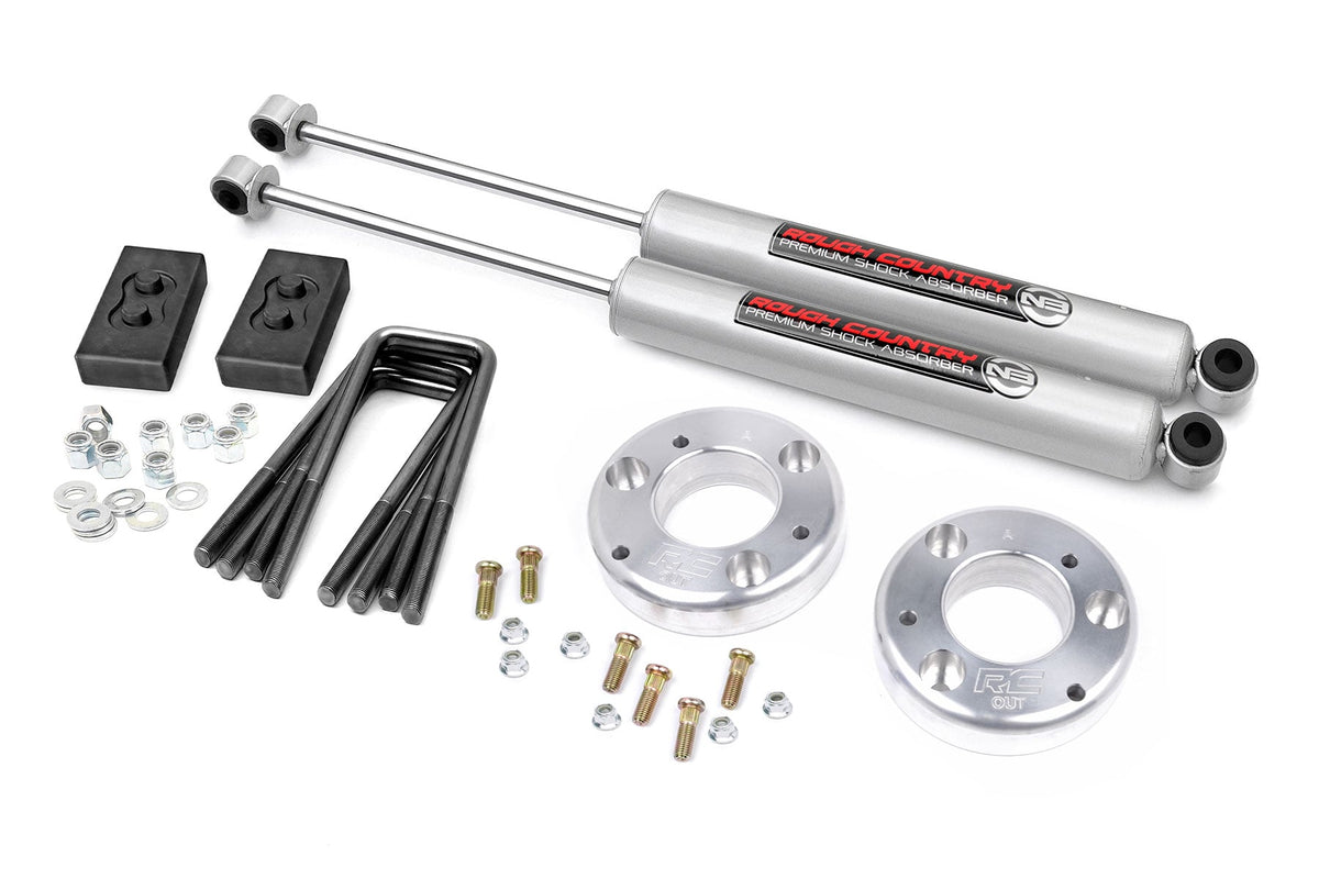 Rough Country 2 Inch Lift Kit Alum Spacer Fits Ford F-150 2WD/4WD (2014-2020) 56930