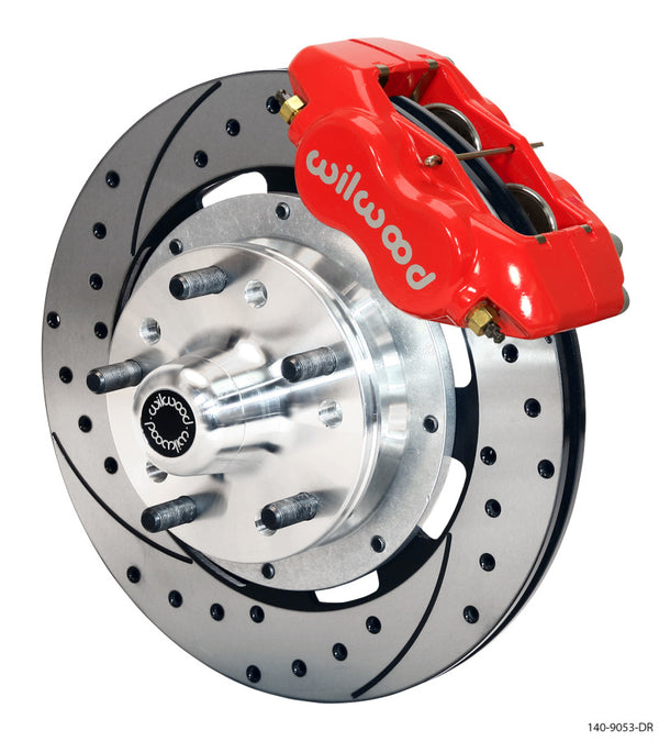 Wilwood Forged Dynalite Front Kit 12.19in Drilled Red 79-81 Camaro 140-9053-DR