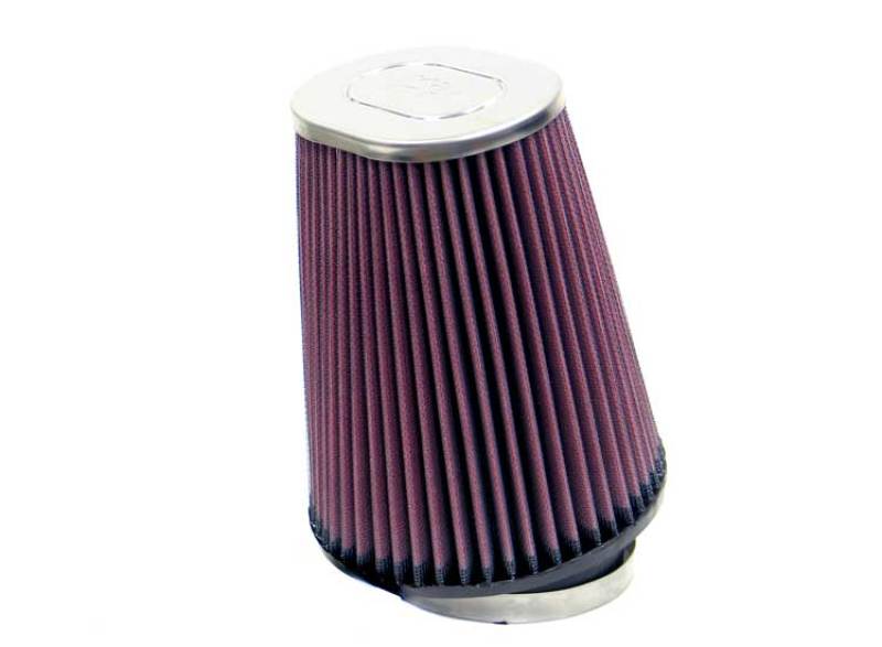 K&N Uni Oval Tapered Air Filter 3.5in 10 Deg. Flg / 3.25in T OW / 4.5in T OL / 5.75in B / 7in H RF-1033