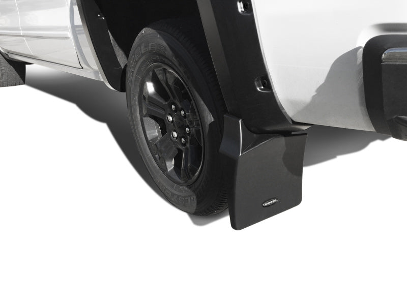 Bushwacker 14-18 Chevrolet Silverado 1500 Trail Armor Rear Mud Flaps (Fits Pocket Style Flares) MUD-40120