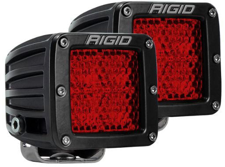 Rigid Industries D-Series - Diffused Rear Facing High/Low - Red - Pair - 90153
