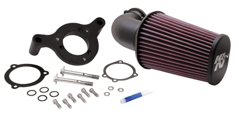 K&N Cold Air Intake Kit: Guaranteed To Increase Horsepower: Fits 2001-2017 Harley Davidson (Street Bob, Fat Bob, Boy, Low Rider, Dyna Wide Glide, Switchback, Other Select Models) 57-1125