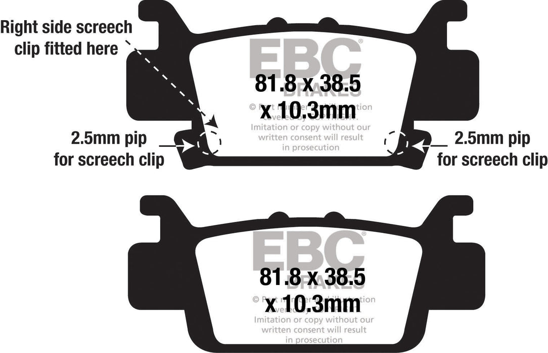 EBC FA704SV SV Series Severe Duty Disc Brake Pads