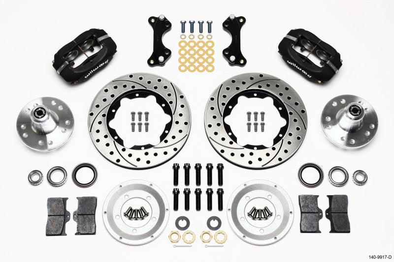 Wilwood Forged Dynalite Front Kit 11.00in Drilled WWE ProSpindle 140-9917-D