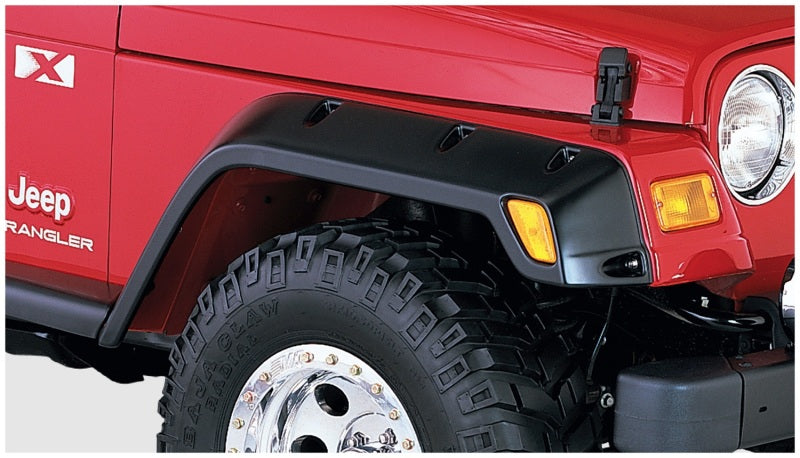 Bushwacker Pocket Style Fender Flare Black For 97-06 Jeep Wrangler Tj 10917-07