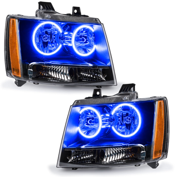 Oracle Lighting 07-14 Chevrolet Suburban Pre-Assembled LED Halo Headlights -Blue SEE WARRANTY 7008-002