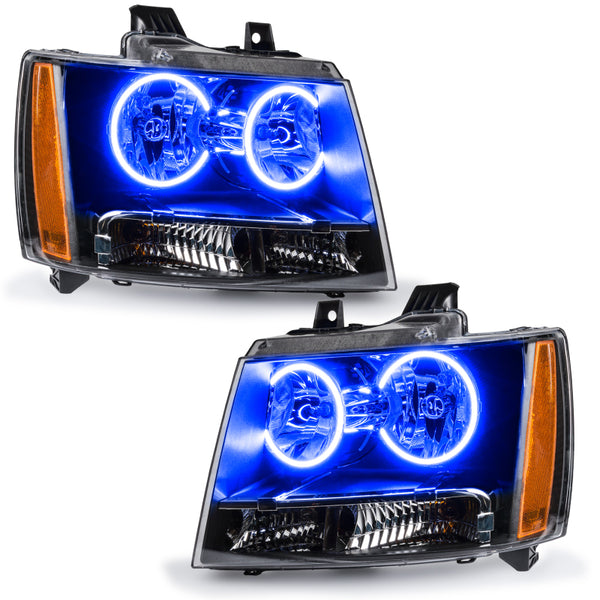 Oracle Lighting 07-14 Chevrolet Tahoe Pre-Assembled LED Halo Headlights -Blue SEE WARRANTY 7010-002