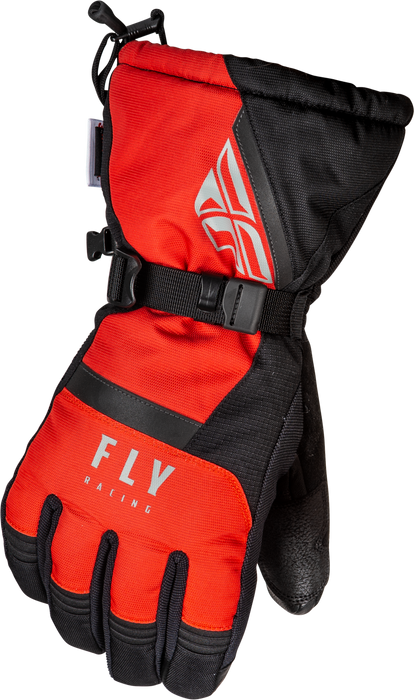 Fly Racing 2023 Snow Cascade Glove (Black/Red, Medium)