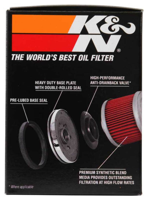 K&N Oil Filter: High Performance, Premium, Synthetic-blend Filtration Media, Fits Select Harley Davidson Motorcycles, KN-174B