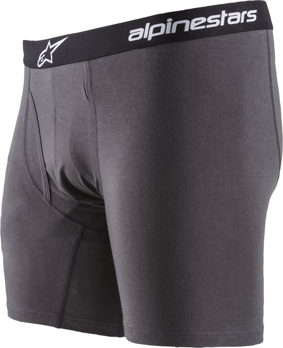 Alpinestars unisex adult Alpinestars Cotton Boxer Briefs, Black, Medium US