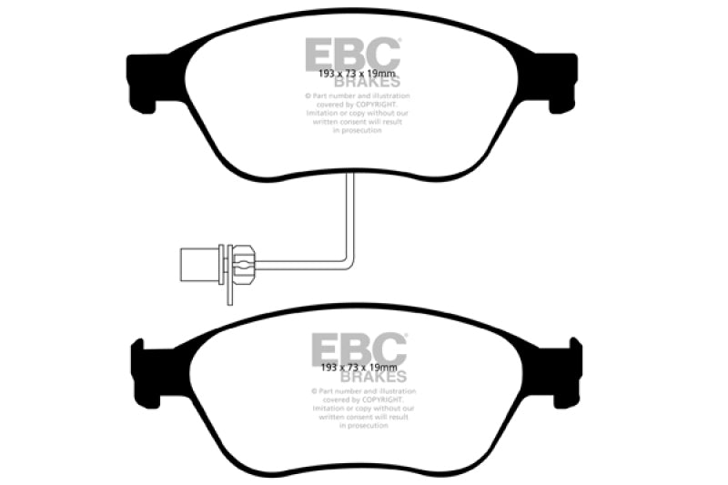 EBC 2003-2006 Volkswagen Phaeton 4.2L Ultimax2 Front Brake Pads UD1024