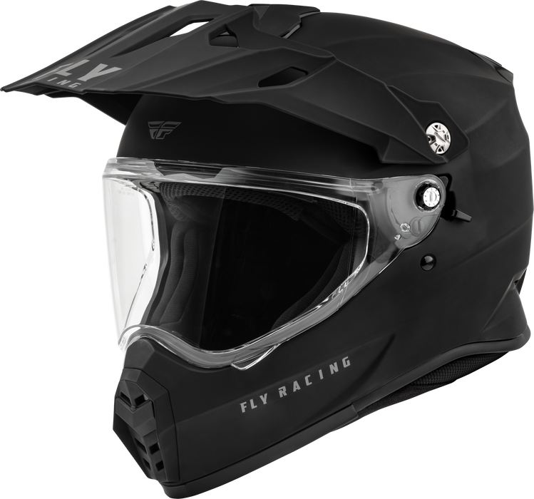 Fly Racing Trekker Helmet (Matte Black, X-Small)