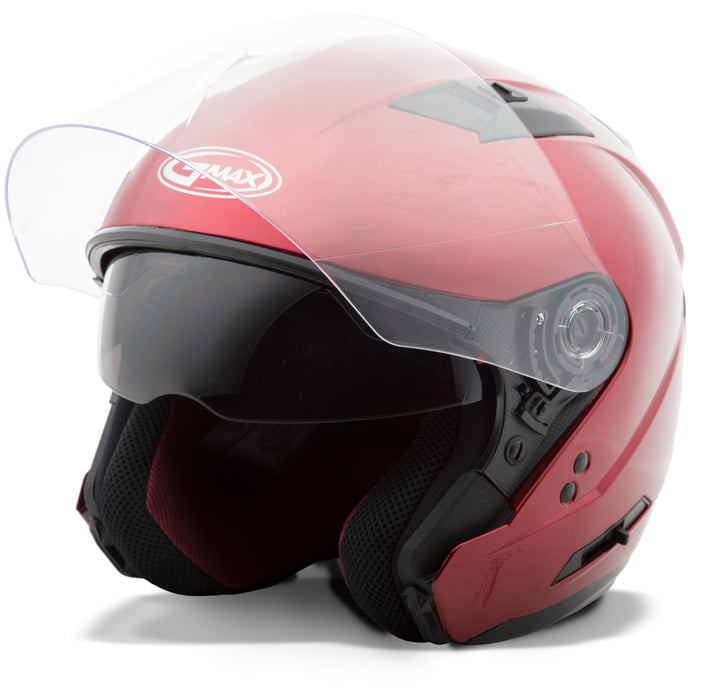 Gmax Of-77 Open-Face Helmet Candy Red Lg G3770096