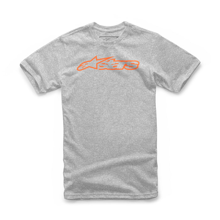 Alpinestars Blaze Tee Grey Heather Orange Sm 1032-72032-1140-SM