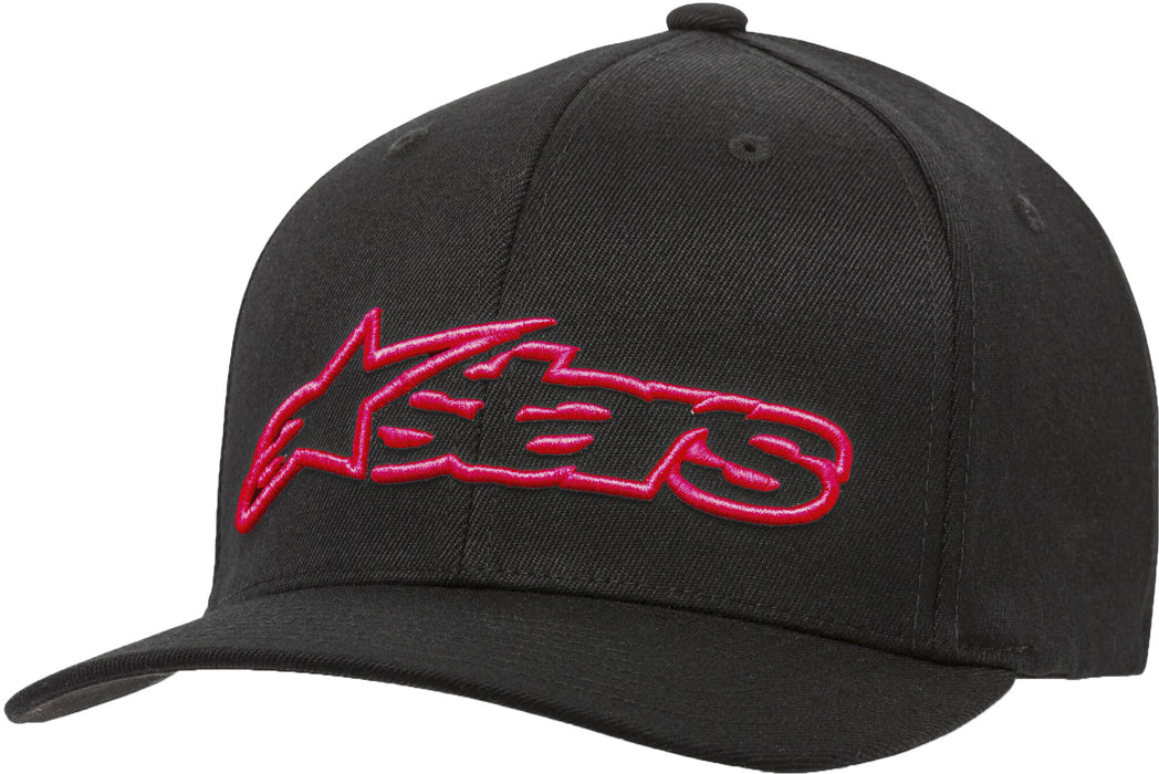 Alpinestars Men's Standard Blaze Flexfit Hat Black/Red Sm/Md, Multi, one_Size