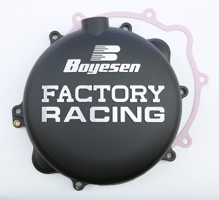 Boyesen Factory Racing Clutch Cover Black CC-42B