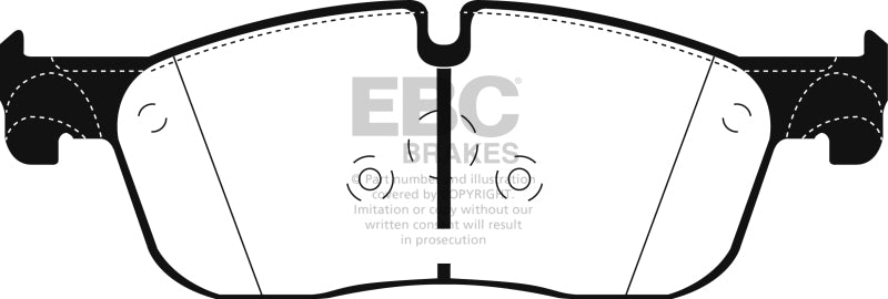 EBC 2015+ Land Rover Discovery Sport 2.0L Turbo Greenstuff Front Brake Pads DP62255