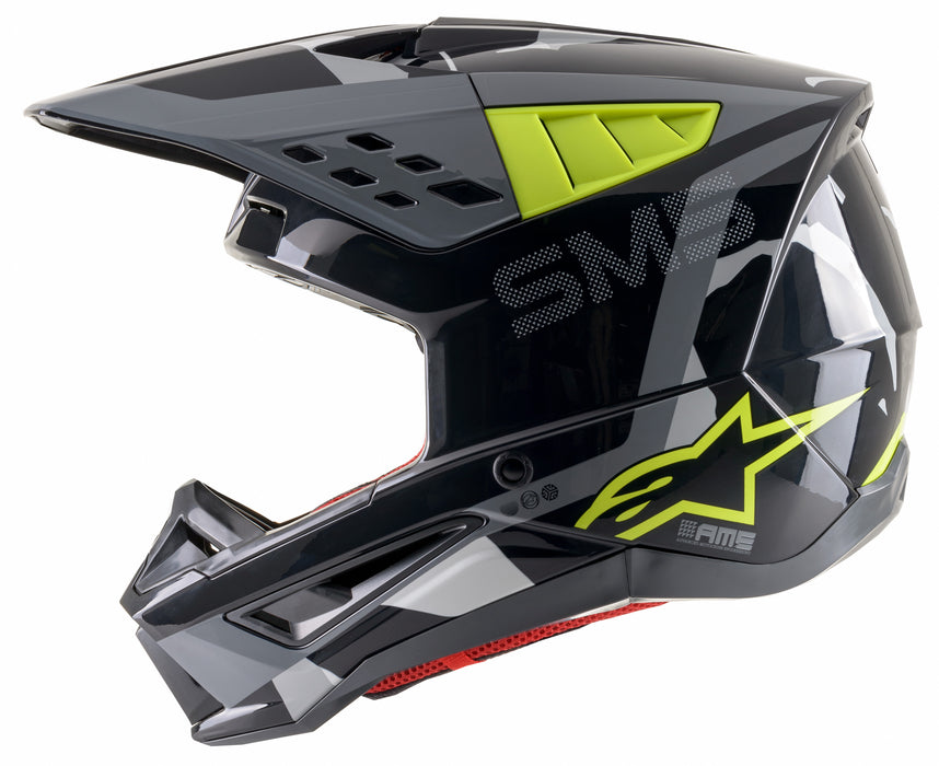 Alpinestars 83039211592-XL S-M5 Rover Helmet - Anthracite/Yel Fluo/Camo (X-Large)