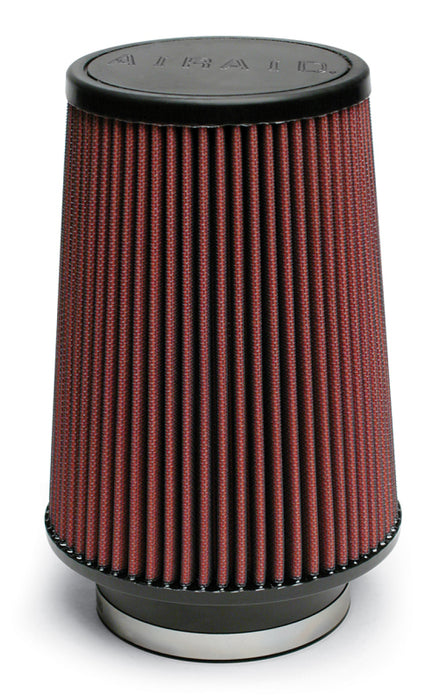 Airaid Universal Clamp-On Air Filter: Round Tapered; 4 In (102 Mm) Flange Id; 6 In (152 Mm) Height; 6 In (152 Mm) Base; 4.625 In (117 Mm) Top 701-539