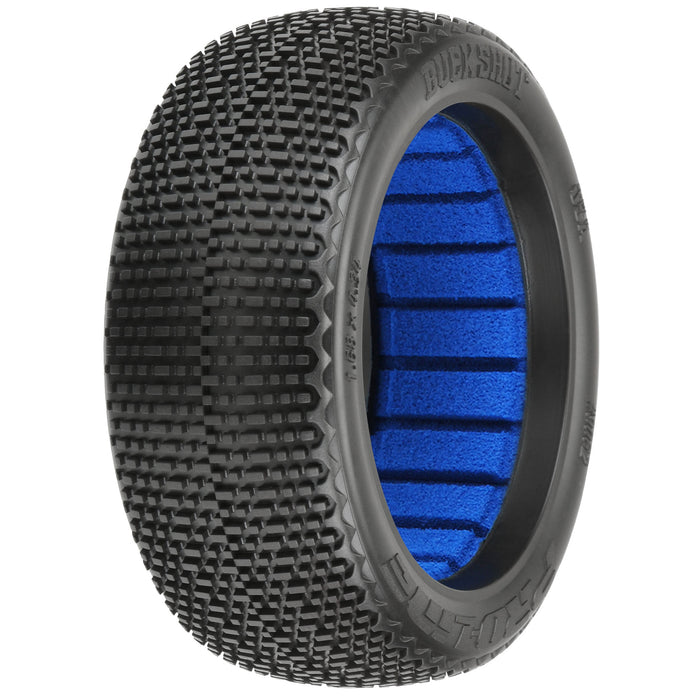 Pro-Line Racing 1/8 Buck Shot S4 Front/Rear Off-Road Buggy Tires (2), Pro9062204 PRO9062204