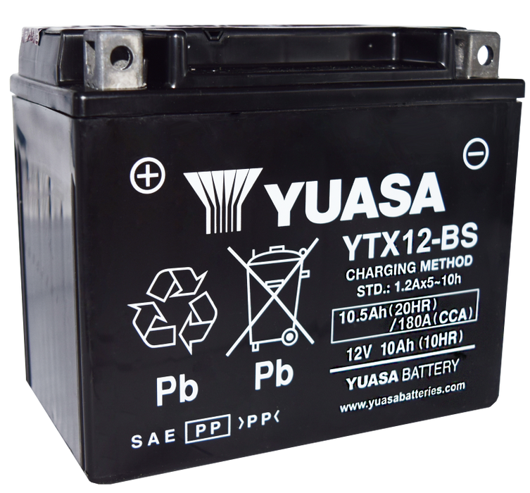 Yuasa YTX12-BS AGM Maintenance Free Battery (YUAM3RH2STWN)