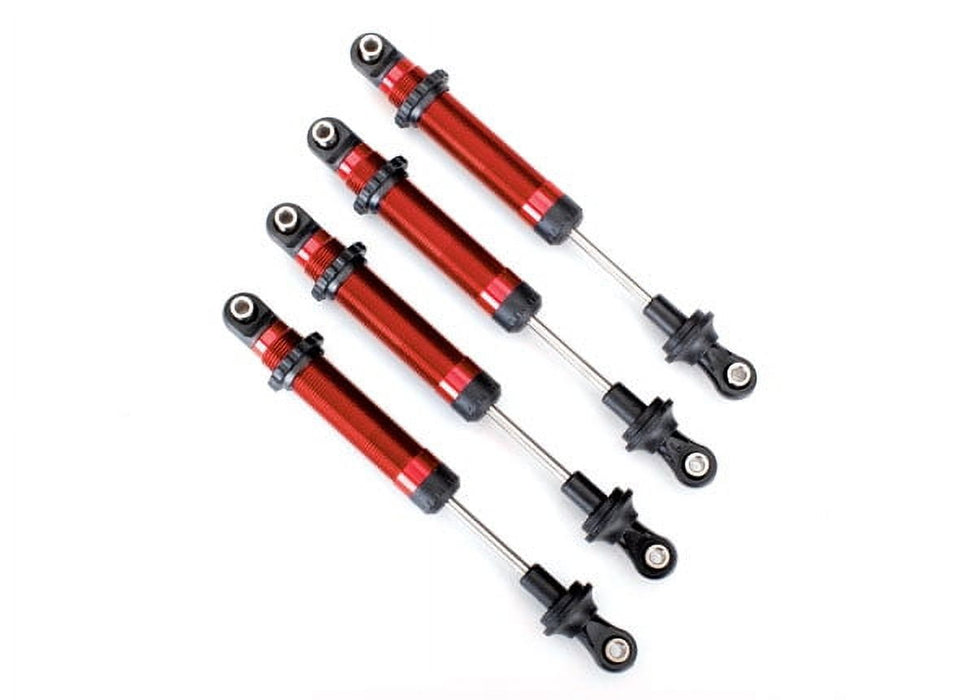 Traxxas Tra Shocks, Gts, Aluminum (Red-Anodized) (Assembled Without Springs) (4) 8160R