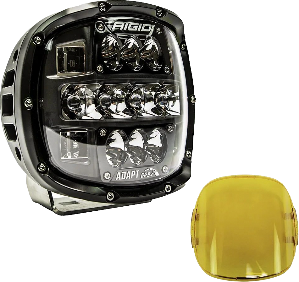 RIGID INDUSTRIES - 300414 Adapt XP Extreme Powersports LED Light with 3 Lighting Zones - GPS Module - Single Light