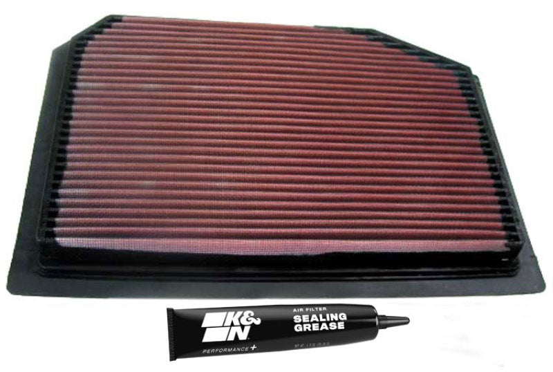 K&N 33-2731 Air Panel Filter for PORSCHE 911 H6-3.6L F/I, 1995-1998