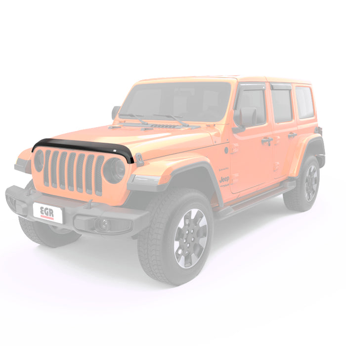 EGR compatible with Jeep 2018+ Wrangler / 2020+ Gladiator Superguard Hood Shield Dark Smoke (305251) 305251