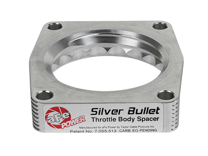 aFe Silver Bullet Throttle Body Spacer TBS 17-19 Compatible with Nissan Patrol (Y61) I6-4.8L 46-36009