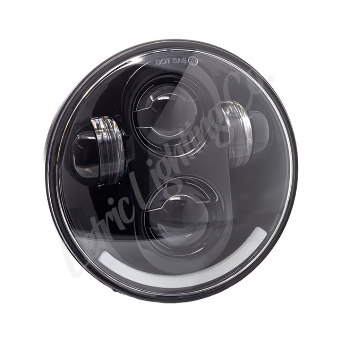 Letric Lighting Co . Led Premium Hid Headlight 5.75" Black Llc-Lh-5B LLC-LH-5B