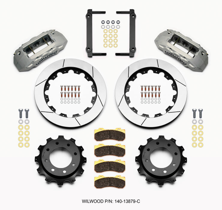 Wilwood TX6R Rear Kit 16.00in Clear Ano 1999-2010 GM Trk 2500 HD 4.84 Cntr 140-13879-C